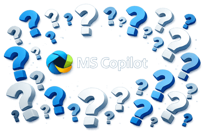 Question Marks Around MS Copilot-1